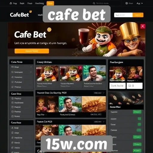 Interface do usuário do Cafe Bet é intuitiva e moderna